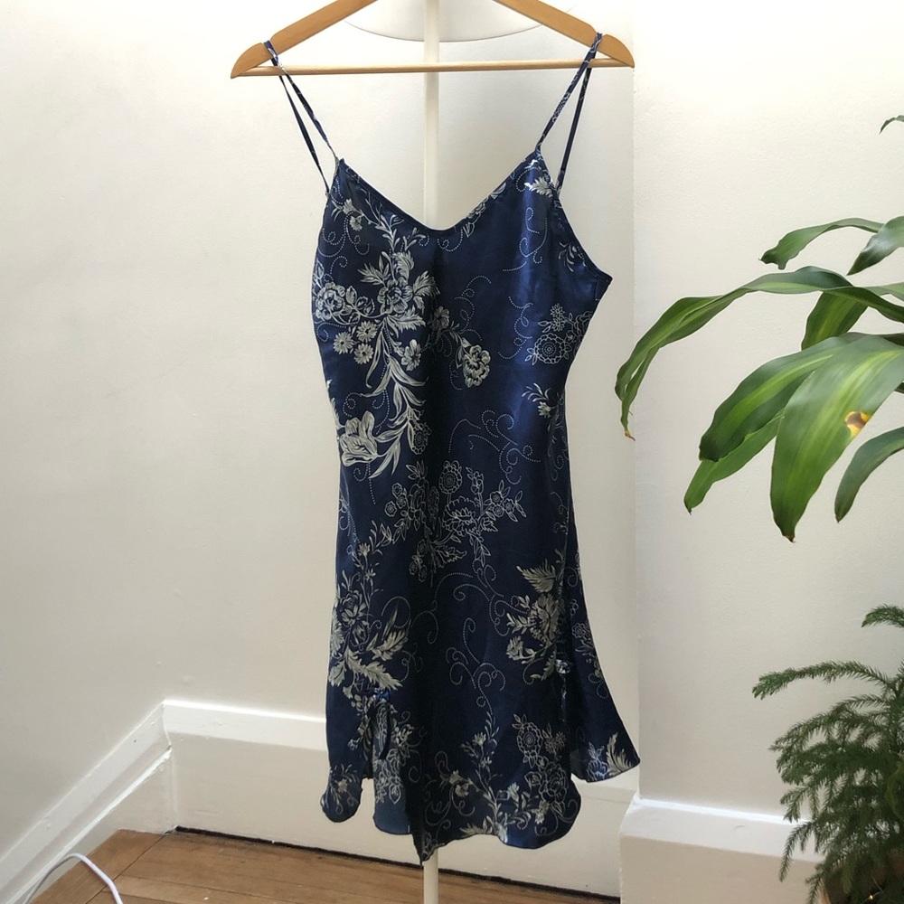Blue mini dress
